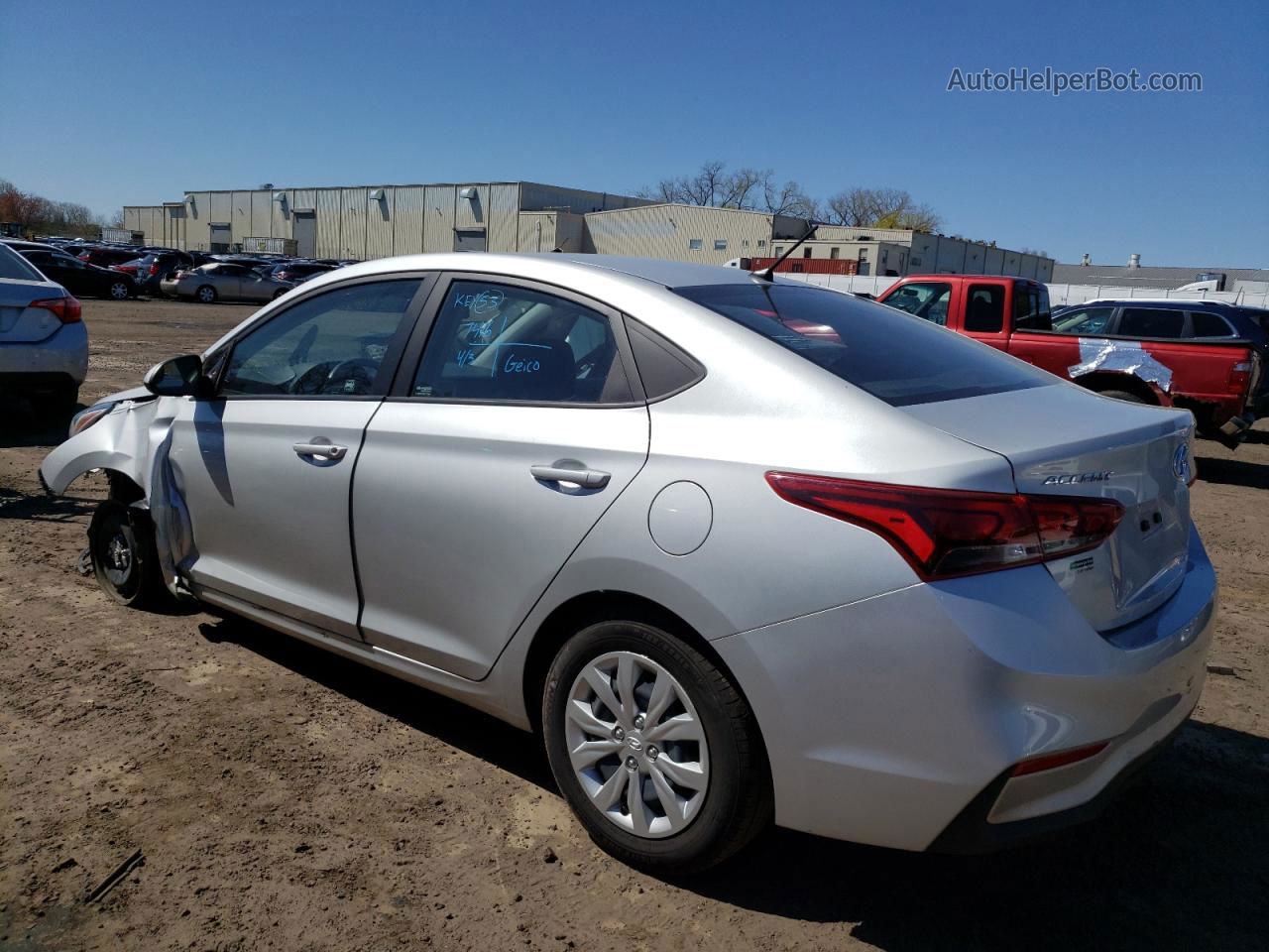 2021 Hyundai Accent Se Silver vin: 3KPC24A63ME129364