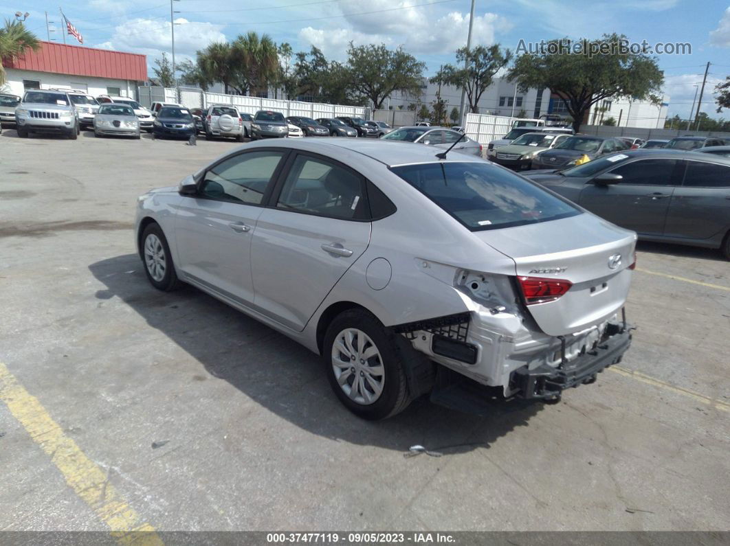 2021 Hyundai Accent Se Silver vin: 3KPC24A63ME130448