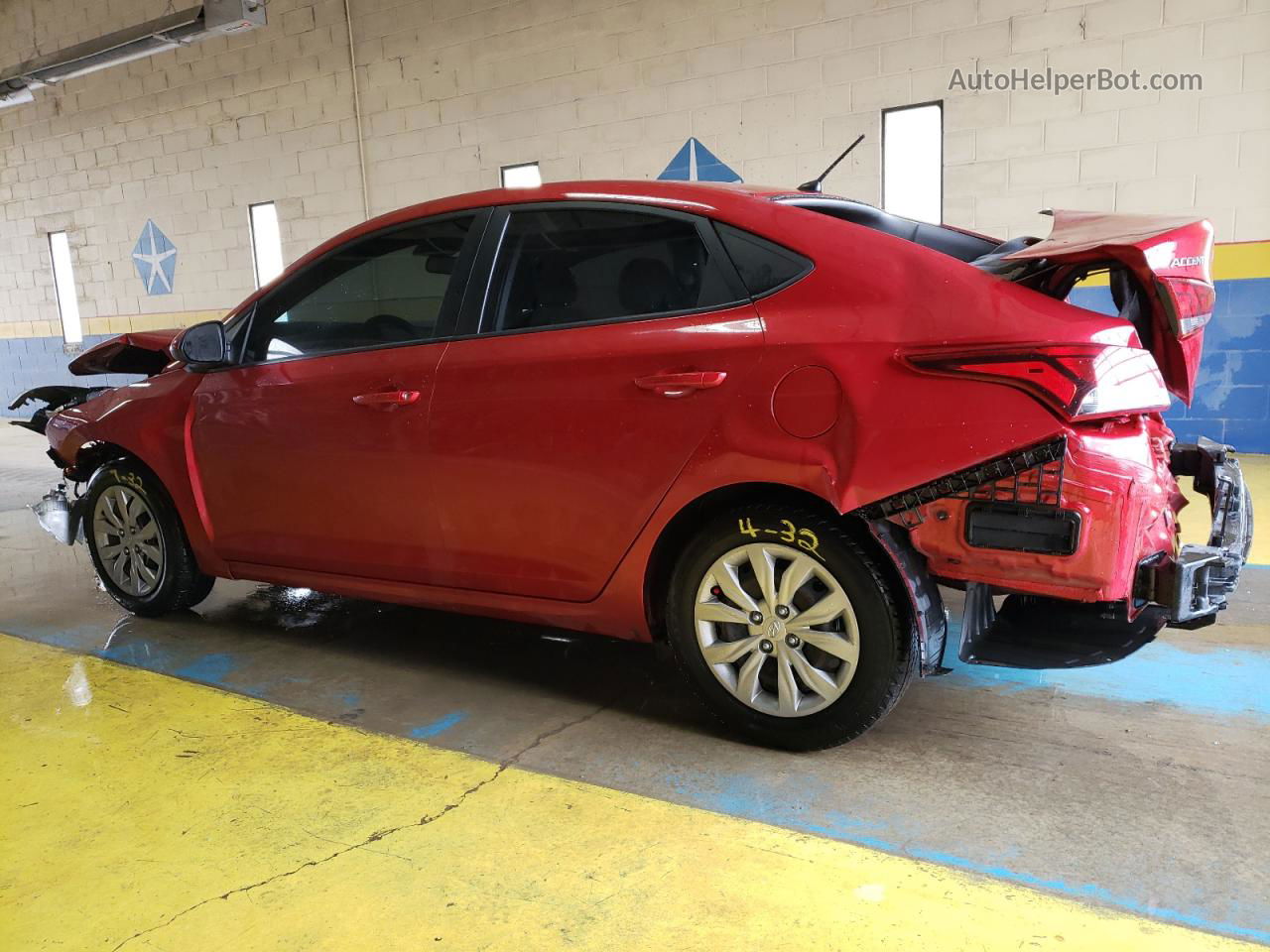 2021 Hyundai Accent Se Красный vin: 3KPC24A63ME130806