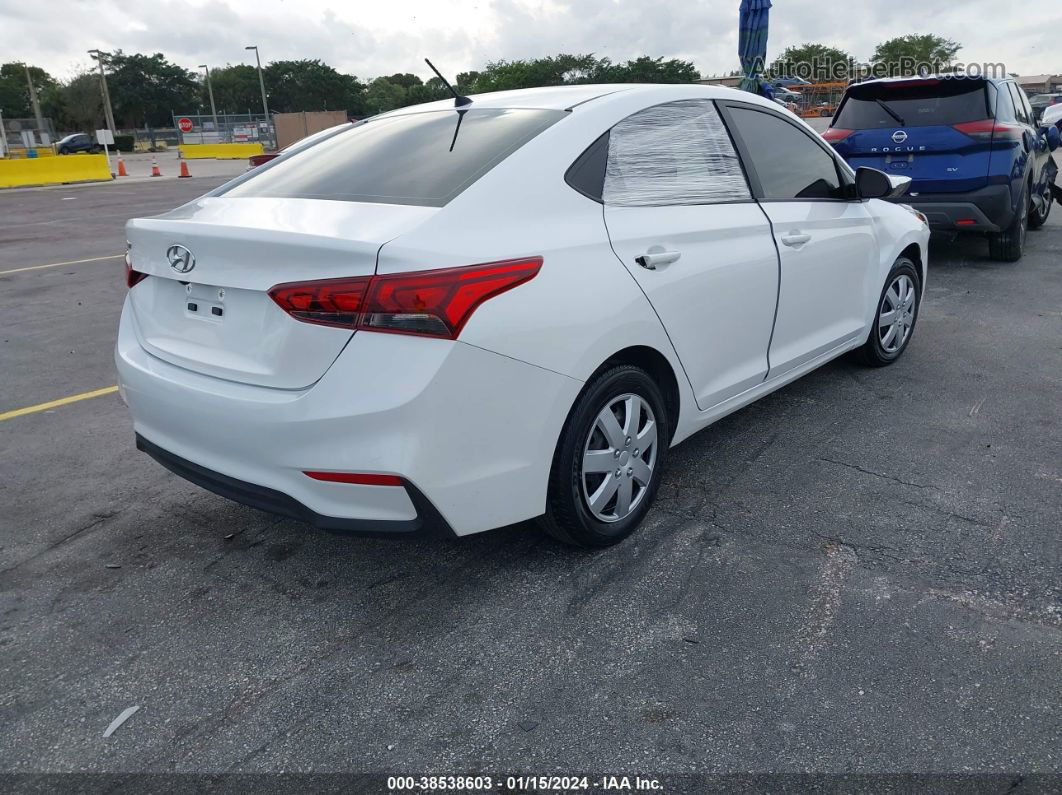 2021 Hyundai Accent Se White vin: 3KPC24A63ME131342