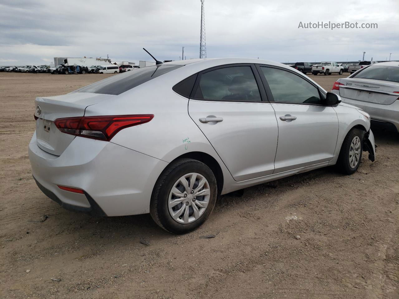 2021 Hyundai Accent Se Silver vin: 3KPC24A63ME131566