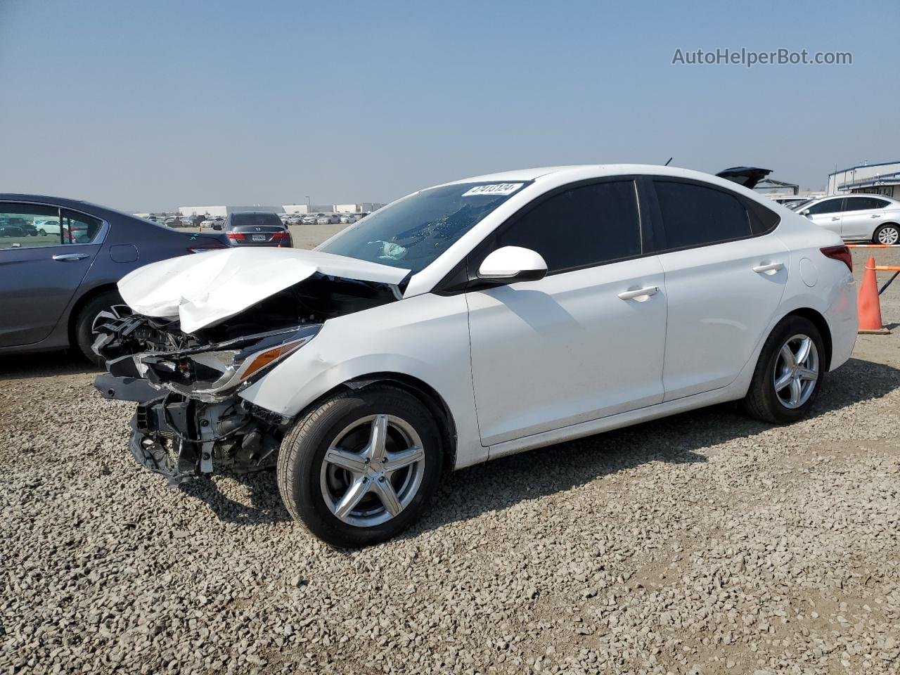 2021 Hyundai Accent Se Белый vin: 3KPC24A63ME132507