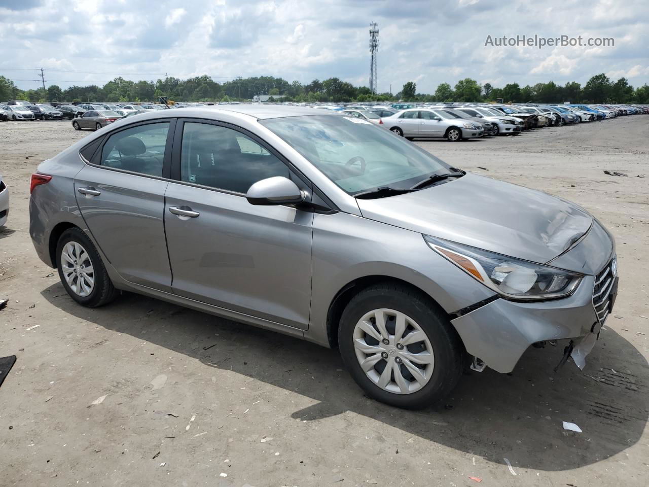 2021 Hyundai Accent Se Gray vin: 3KPC24A63ME139215