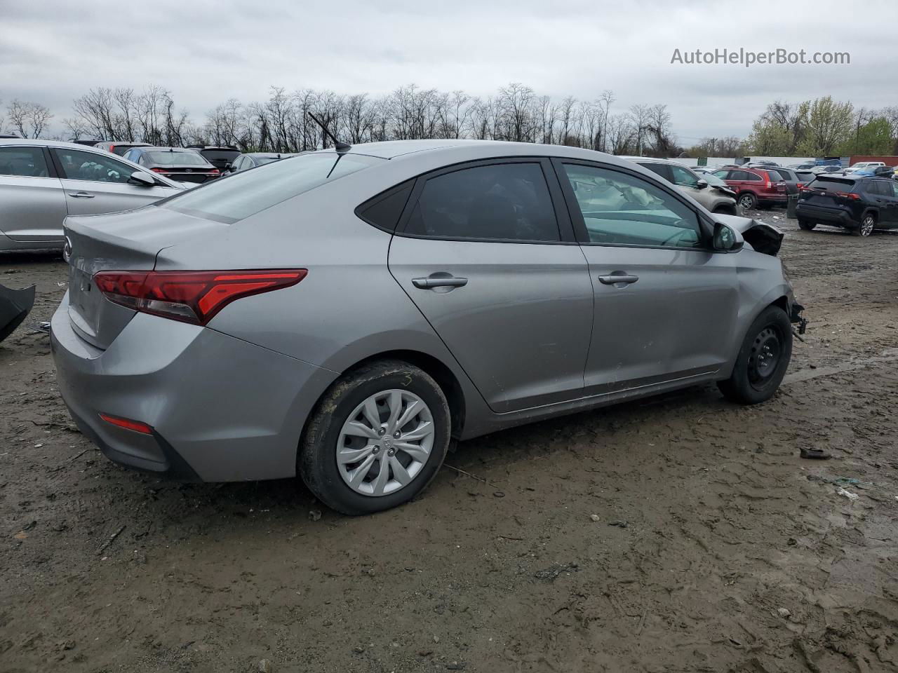 2021 Hyundai Accent Se Gray vin: 3KPC24A63ME139263