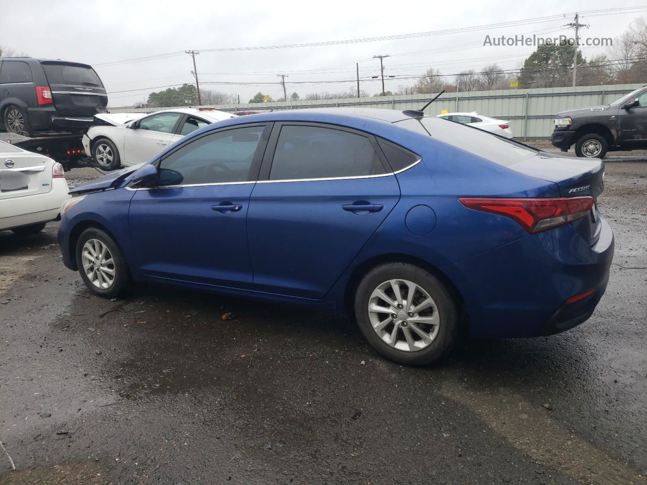 2021 Hyundai Accent Se Blue vin: 3KPC24A63ME146343