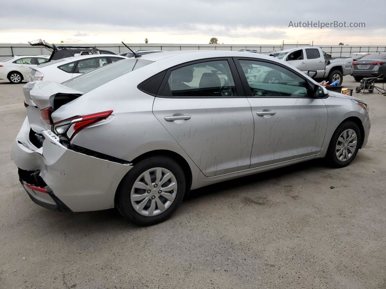 2021 Hyundai Accent Se Silver vin: 3KPC24A63ME150781