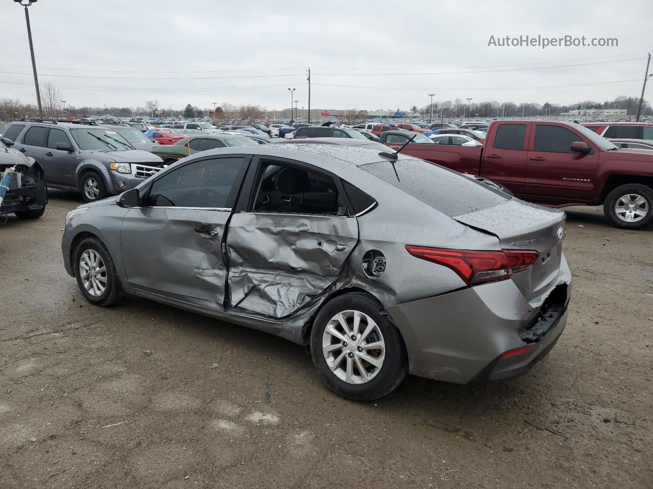 2021 Hyundai Accent Se Серый vin: 3KPC24A63ME152935