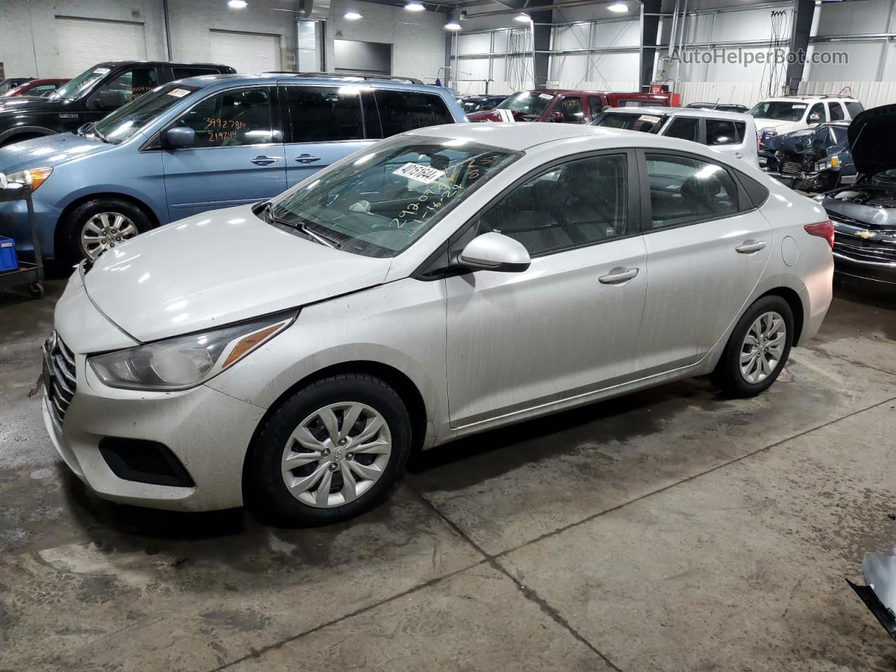 2021 Hyundai Accent Se Silver vin: 3KPC24A64ME129664