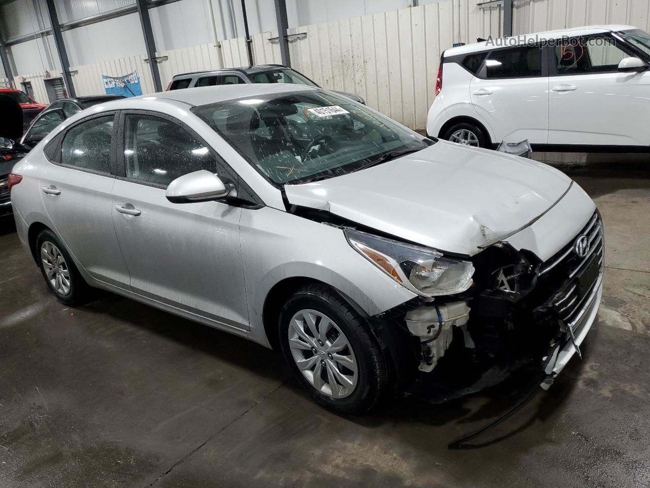 2021 Hyundai Accent Se Silver vin: 3KPC24A64ME129664