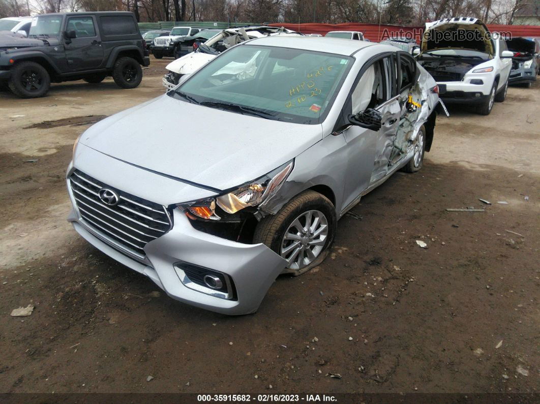 2021 Hyundai Accent Sel Silver vin: 3KPC24A64ME134296