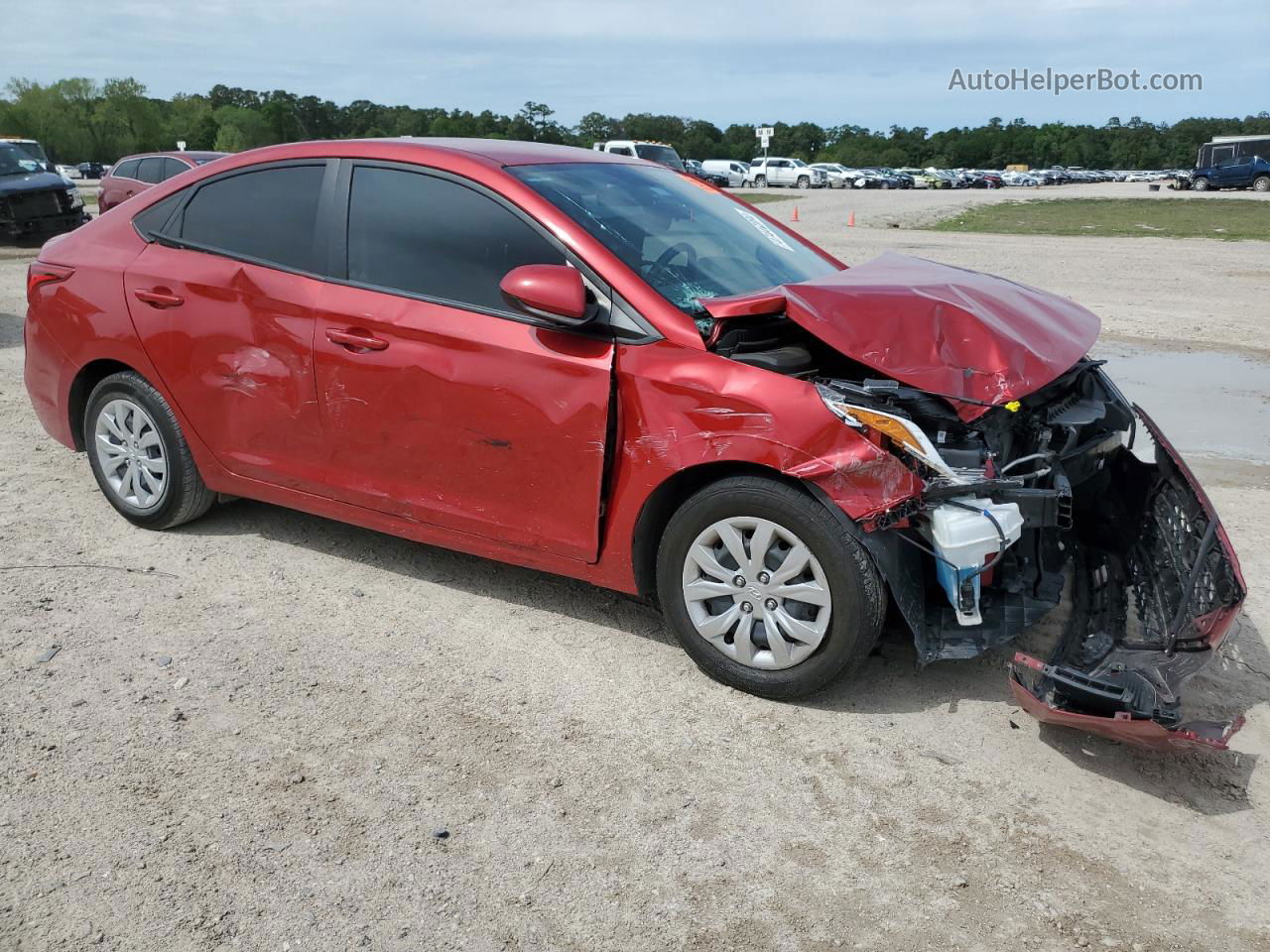 2021 Hyundai Accent Se Red vin: 3KPC24A64ME135142