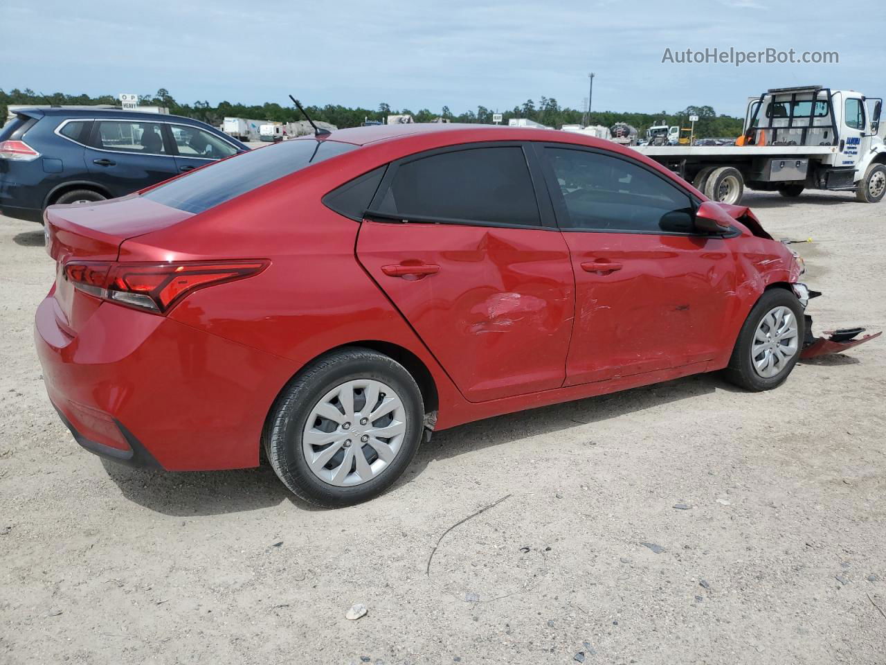 2021 Hyundai Accent Se Red vin: 3KPC24A64ME135142