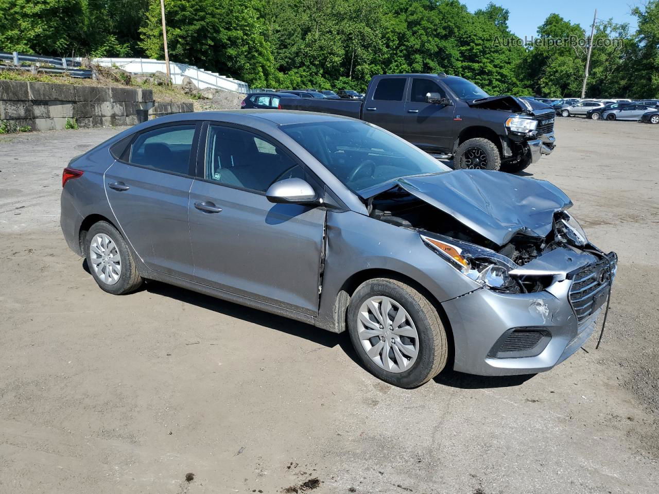 2021 Hyundai Accent Se Gray vin: 3KPC24A64ME135738