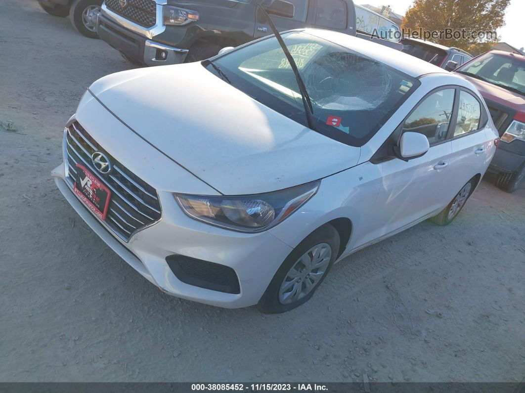 2021 Hyundai Accent Se White vin: 3KPC24A64ME136596