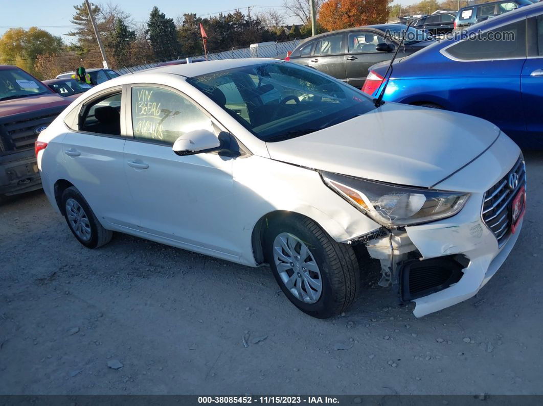 2021 Hyundai Accent Se White vin: 3KPC24A64ME136596