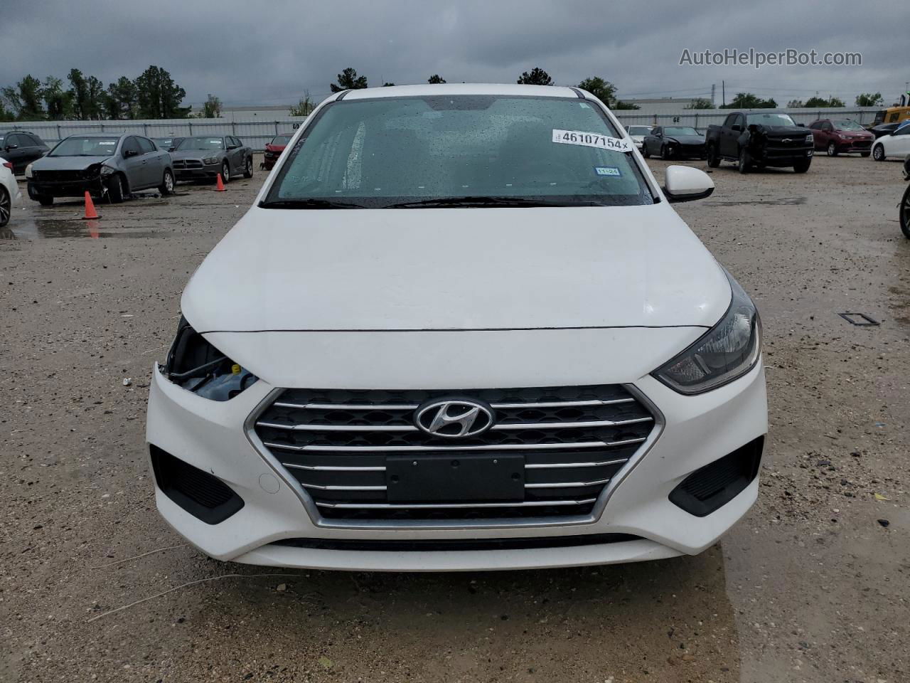 2021 Hyundai Accent Se White vin: 3KPC24A64ME136677