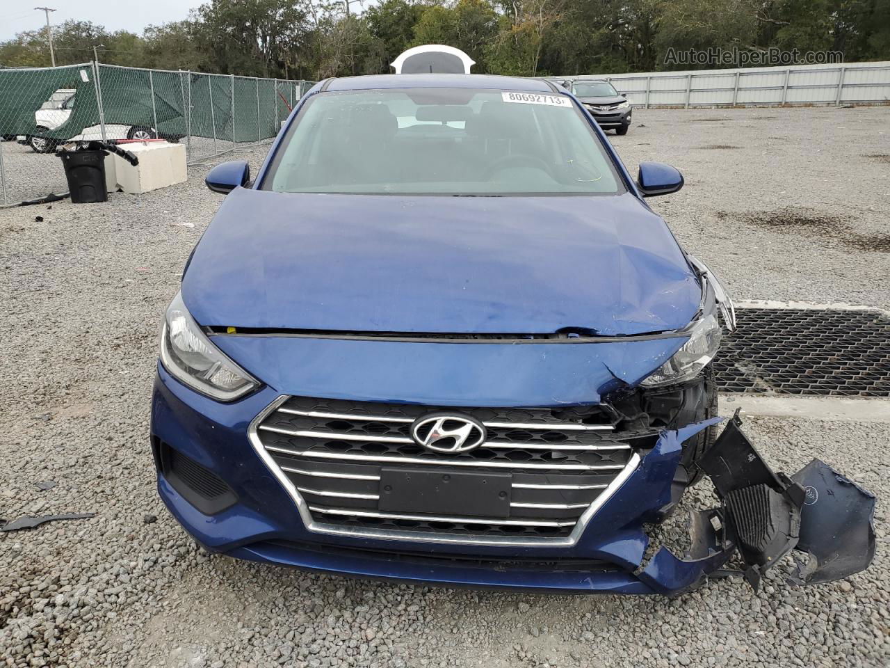 2021 Hyundai Accent Se Blue vin: 3KPC24A64ME137120