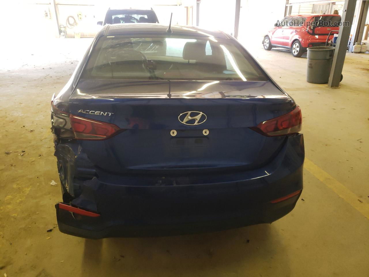 2021 Hyundai Accent Se Синий vin: 3KPC24A64ME139384