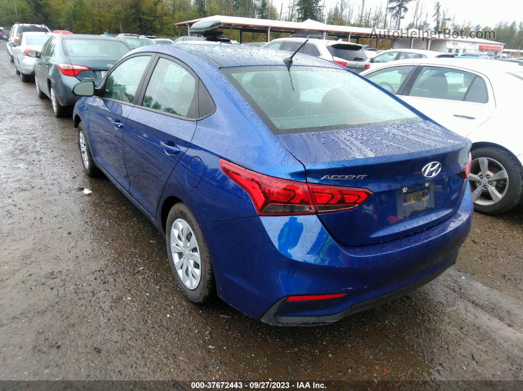 2021 Hyundai Accent Se Blue vin: 3KPC24A64ME144567