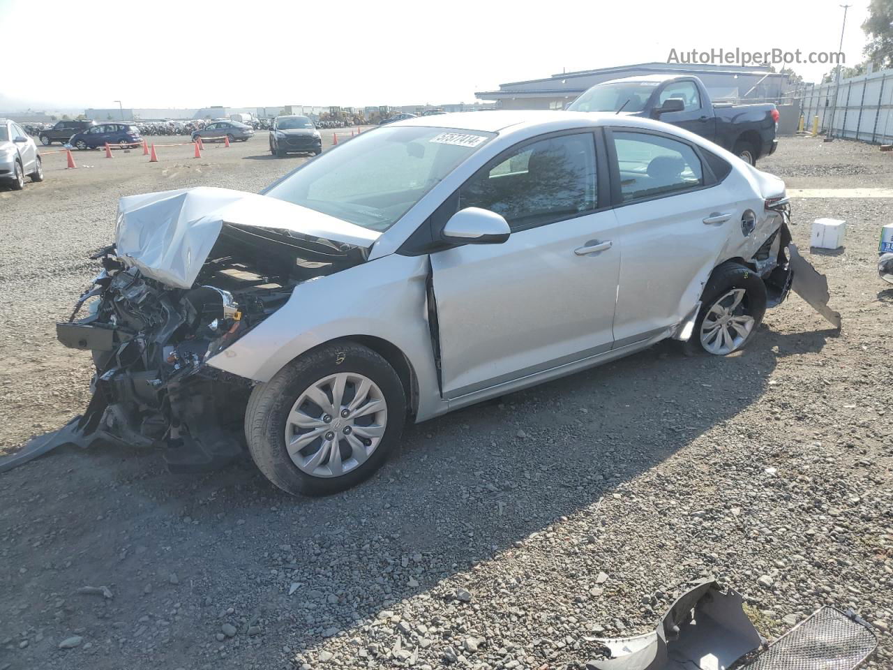 2021 Hyundai Accent Se Silver vin: 3KPC24A64ME147243