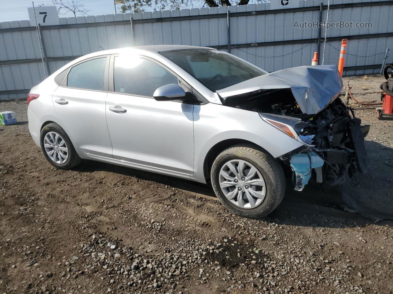 2021 Hyundai Accent Se Silver vin: 3KPC24A64ME147243