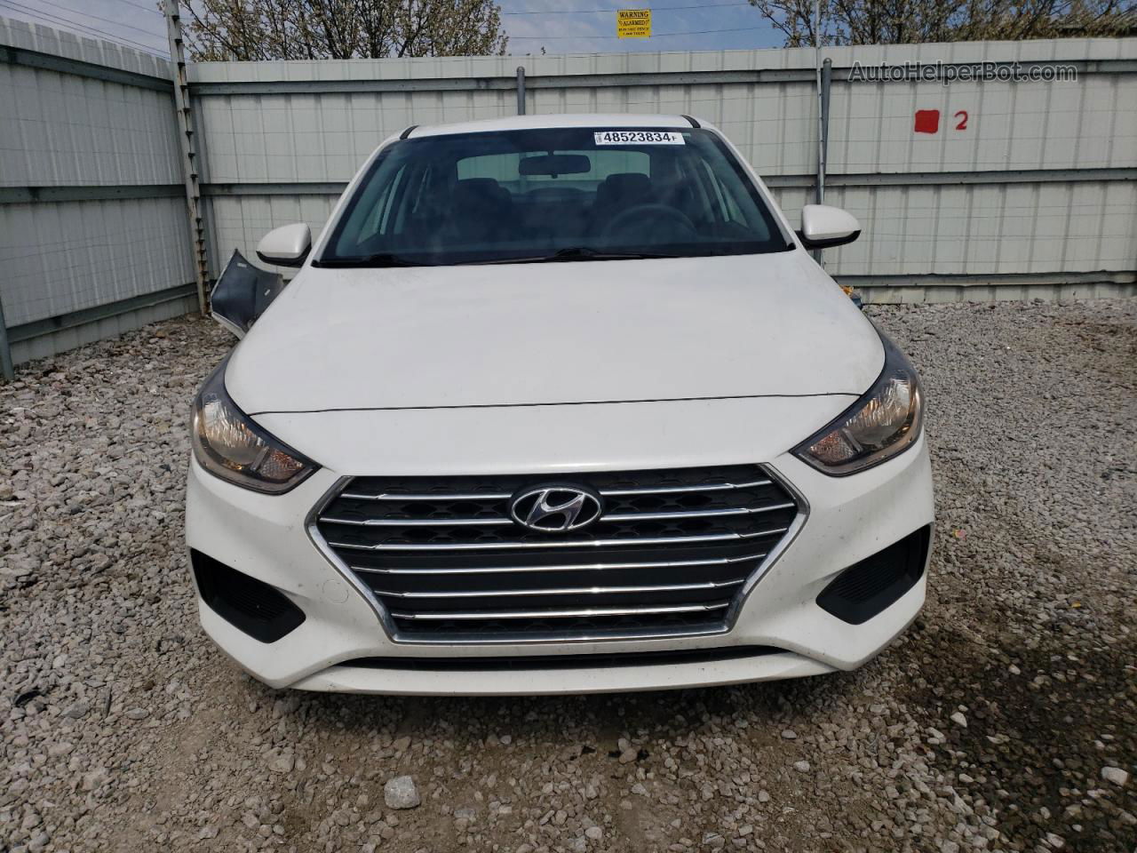 2021 Hyundai Accent Se White vin: 3KPC24A64ME148313