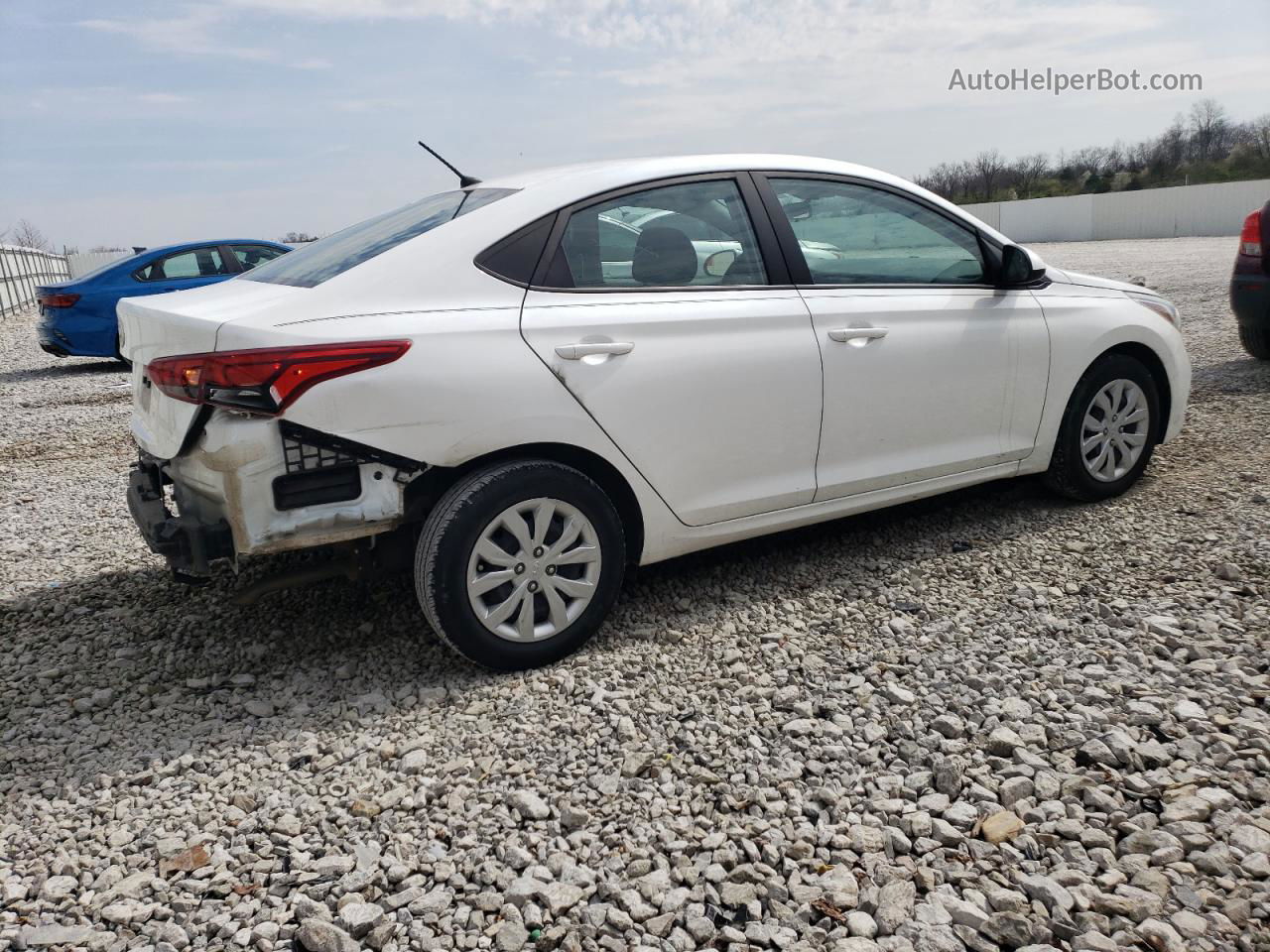 2021 Hyundai Accent Se White vin: 3KPC24A64ME148313