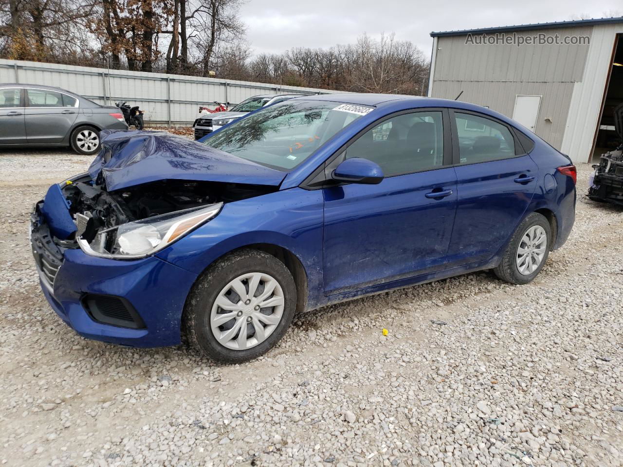 2021 Hyundai Accent Se Синий vin: 3KPC24A64ME150742