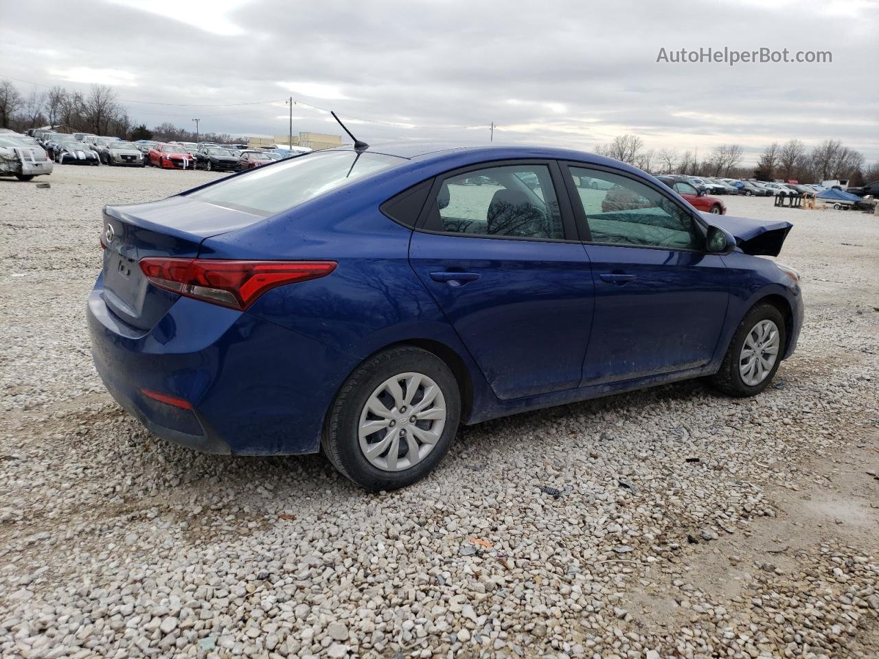 2021 Hyundai Accent Se Синий vin: 3KPC24A64ME150742