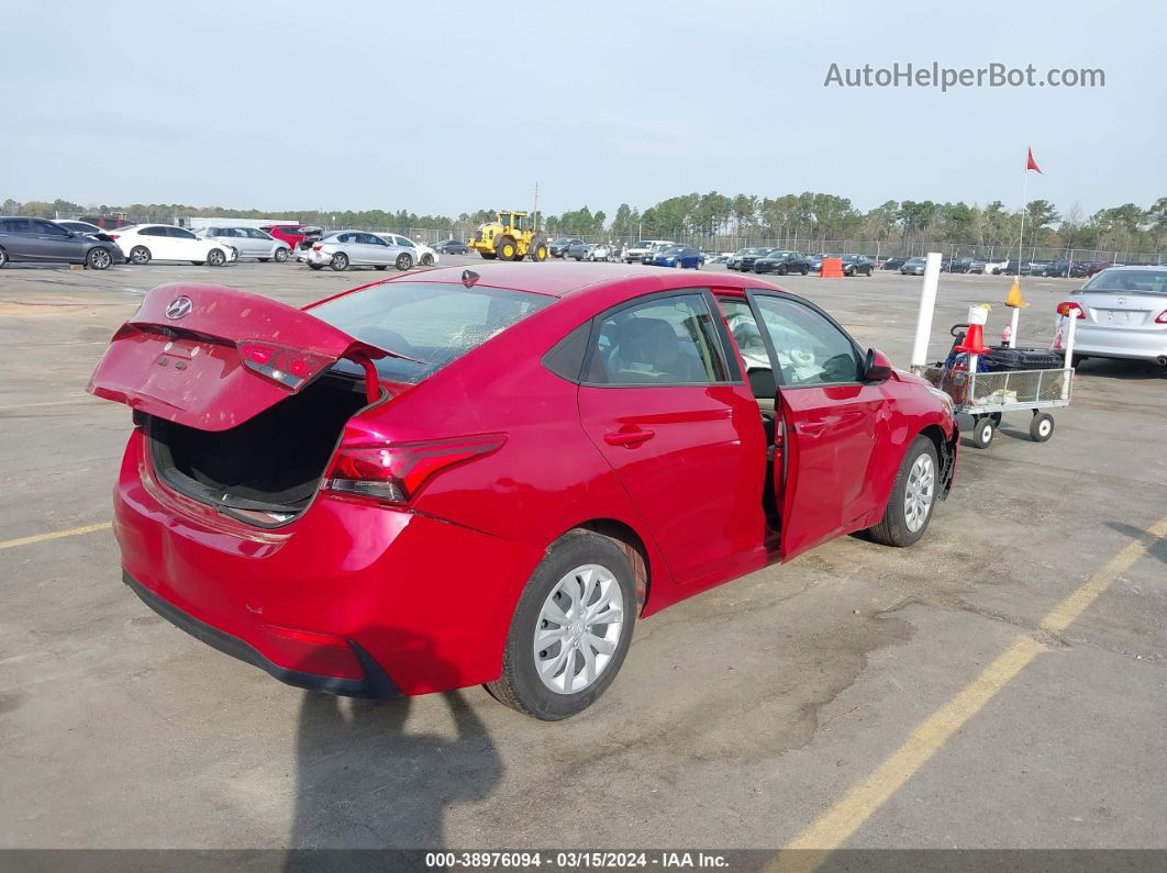 2021 Hyundai Accent Se Red vin: 3KPC24A64ME151938