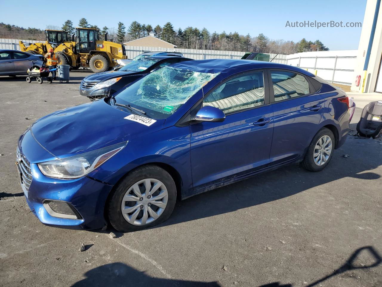 2021 Hyundai Accent Se Blue vin: 3KPC24A65ME134890