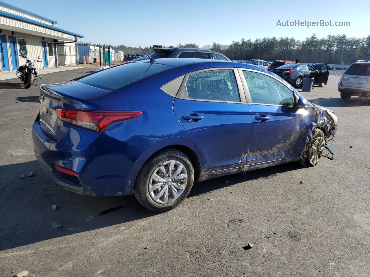 2021 Hyundai Accent Se Blue vin: 3KPC24A65ME134890