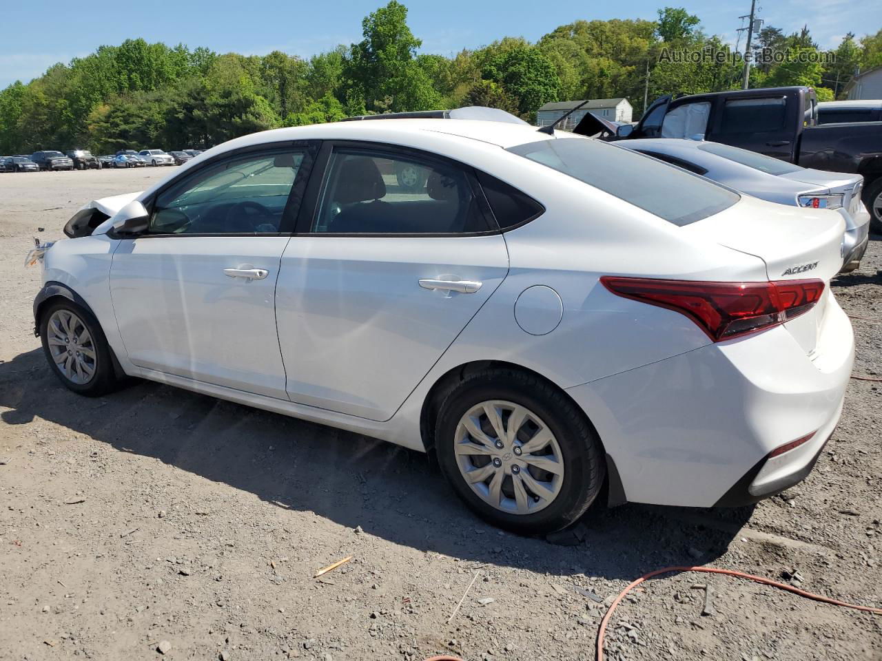 2021 Hyundai Accent Se White vin: 3KPC24A65ME136428