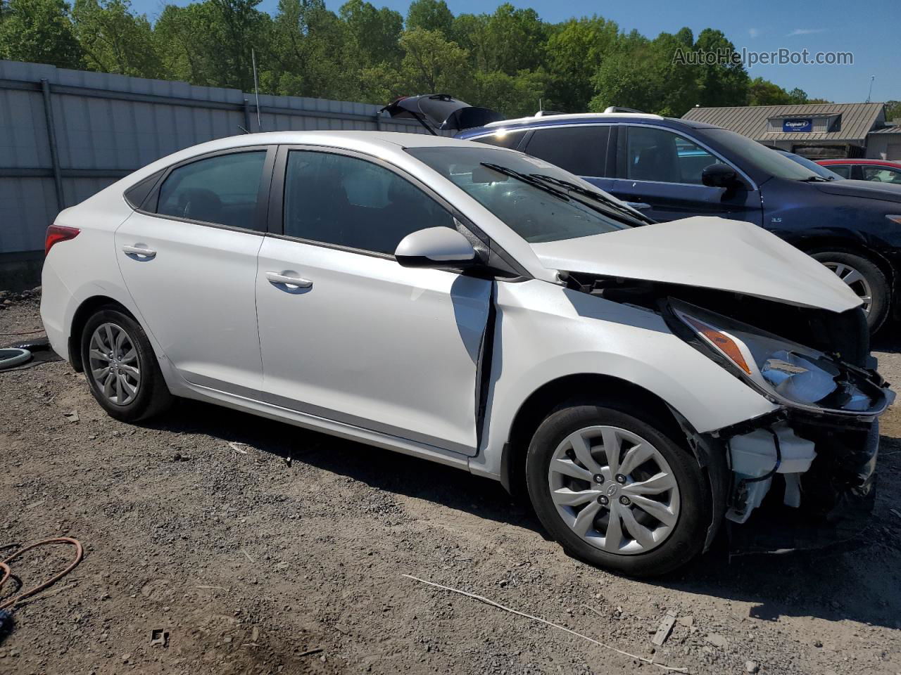 2021 Hyundai Accent Se White vin: 3KPC24A65ME136428