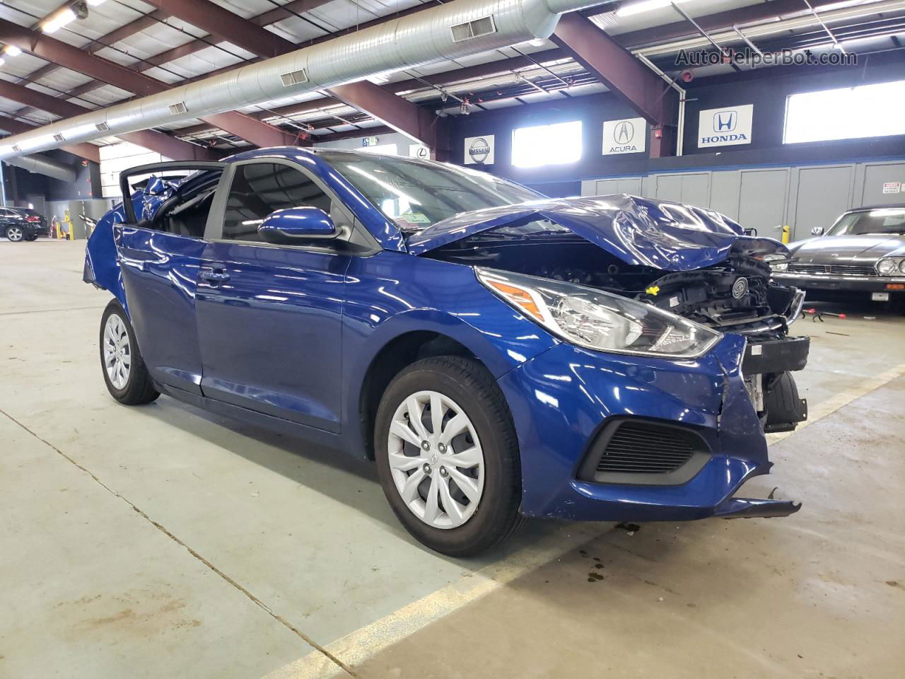 2021 Hyundai Accent Se Blue vin: 3KPC24A65ME138471