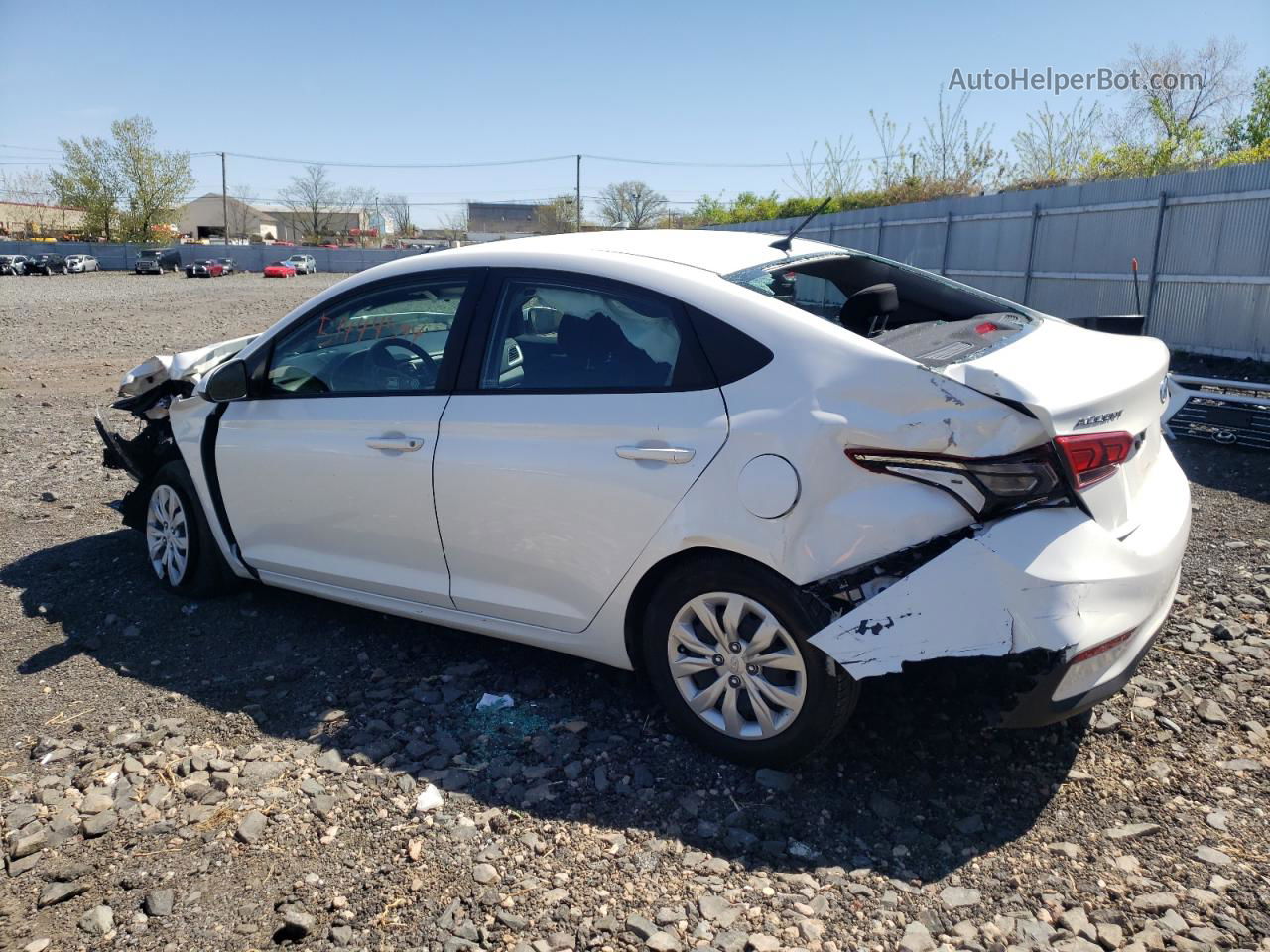 2021 Hyundai Accent Se White vin: 3KPC24A65ME139278