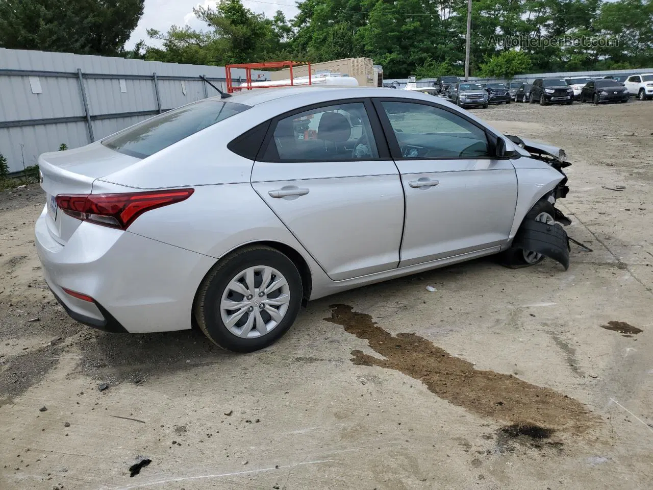 2021 Hyundai Accent Se Silver vin: 3KPC24A65ME142391