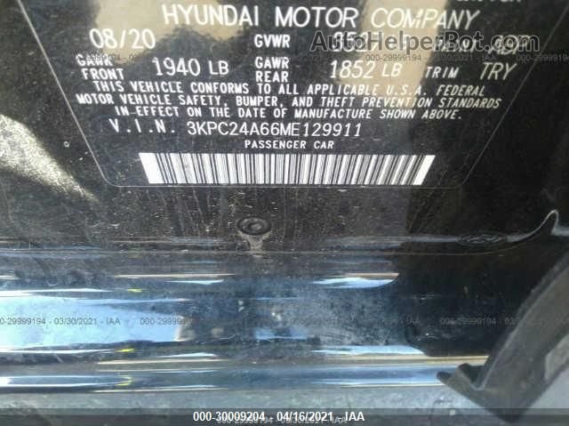 2021 Hyundai Accent Se Черный vin: 3KPC24A66ME129911