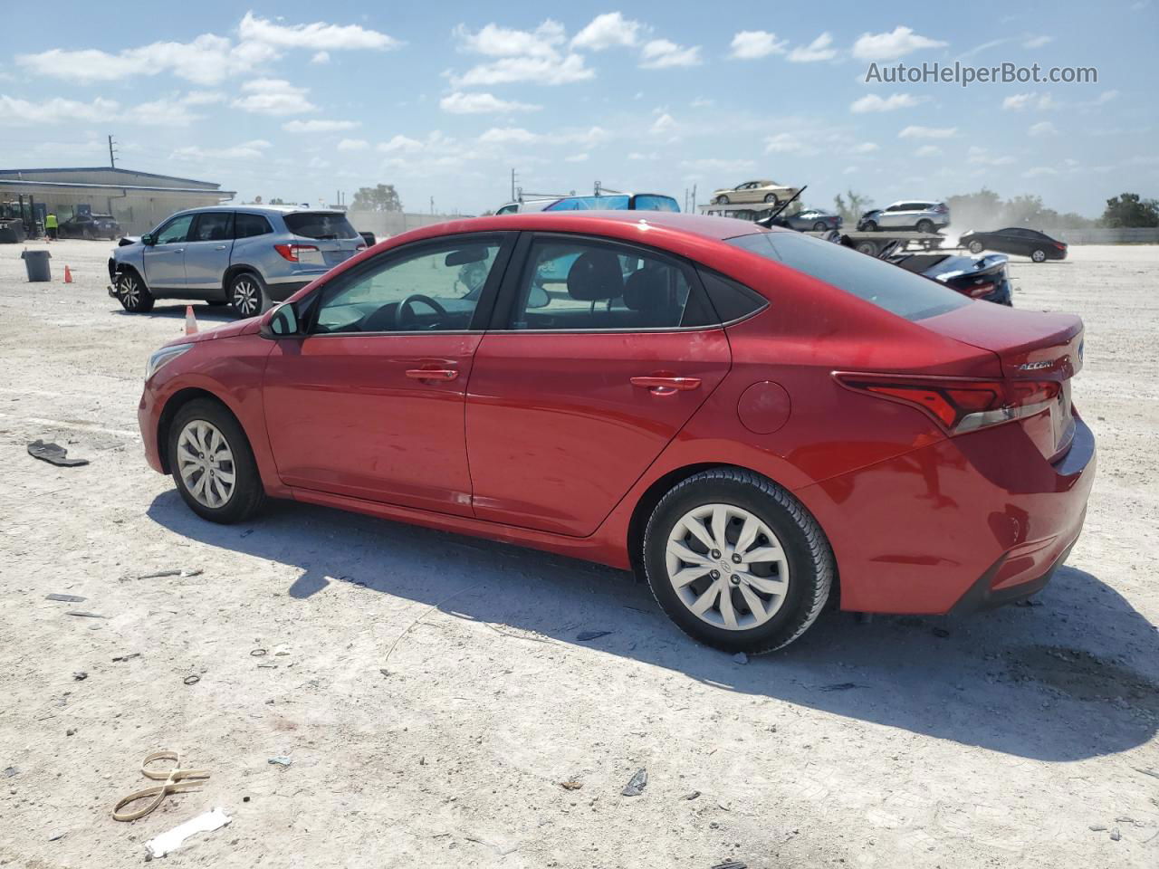 2021 Hyundai Accent Se Red vin: 3KPC24A66ME131612