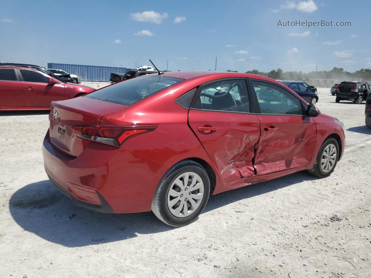 2021 Hyundai Accent Se Red vin: 3KPC24A66ME131612