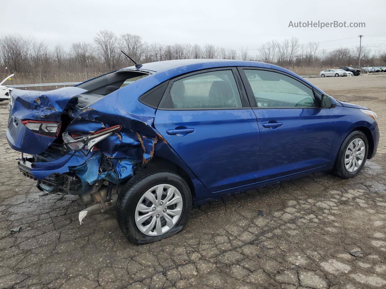 2021 Hyundai Accent Se Blue vin: 3KPC24A66ME137121