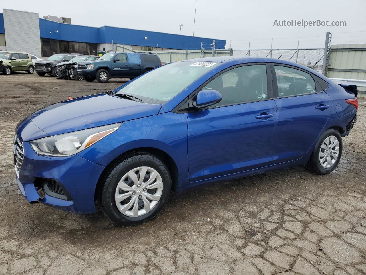 2021 Hyundai Accent Se Blue vin: 3KPC24A66ME137121