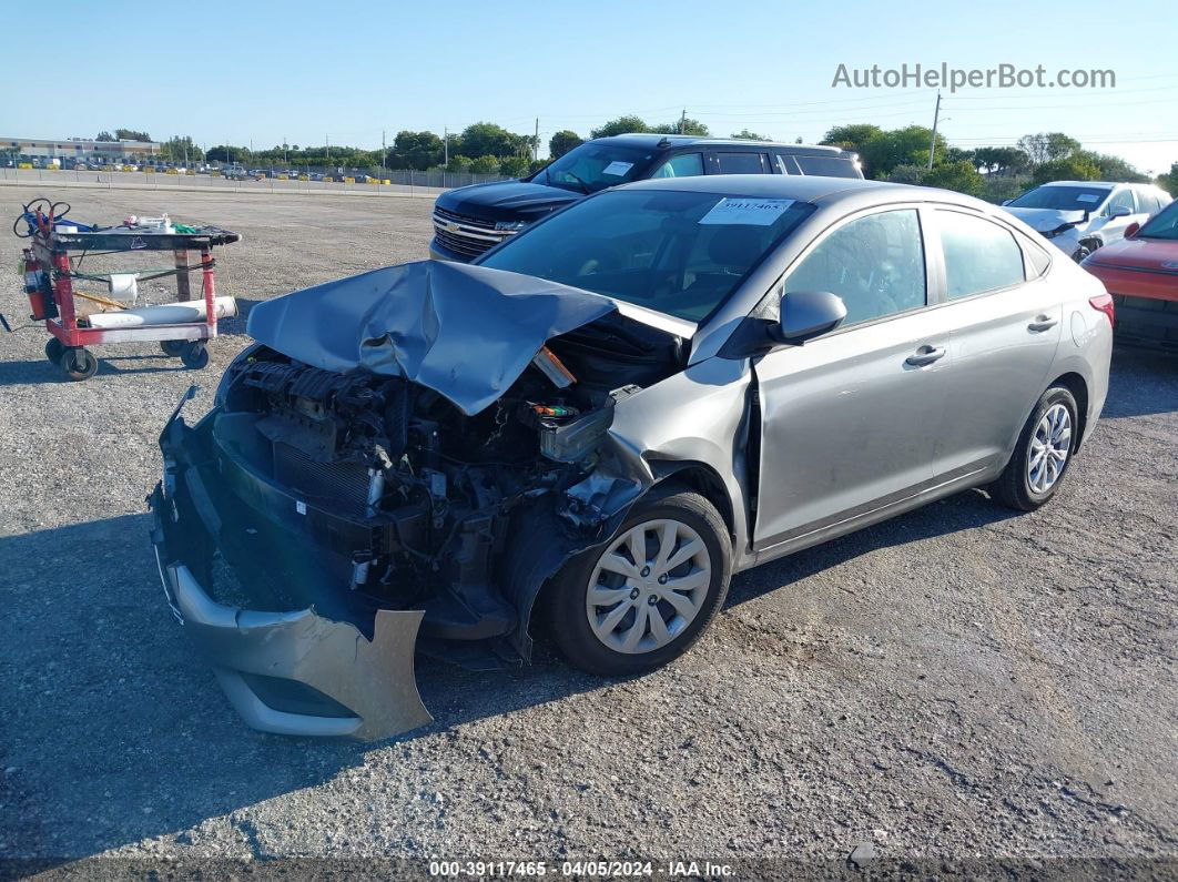 2021 Hyundai Accent Se Gray vin: 3KPC24A66ME141282