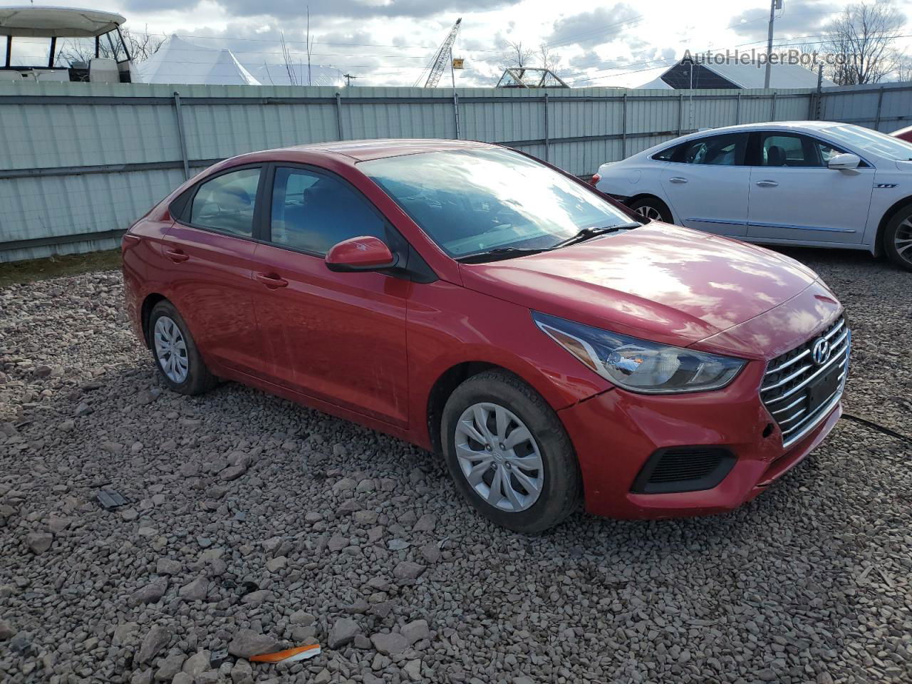 2021 Hyundai Accent Se Red vin: 3KPC24A66ME141296