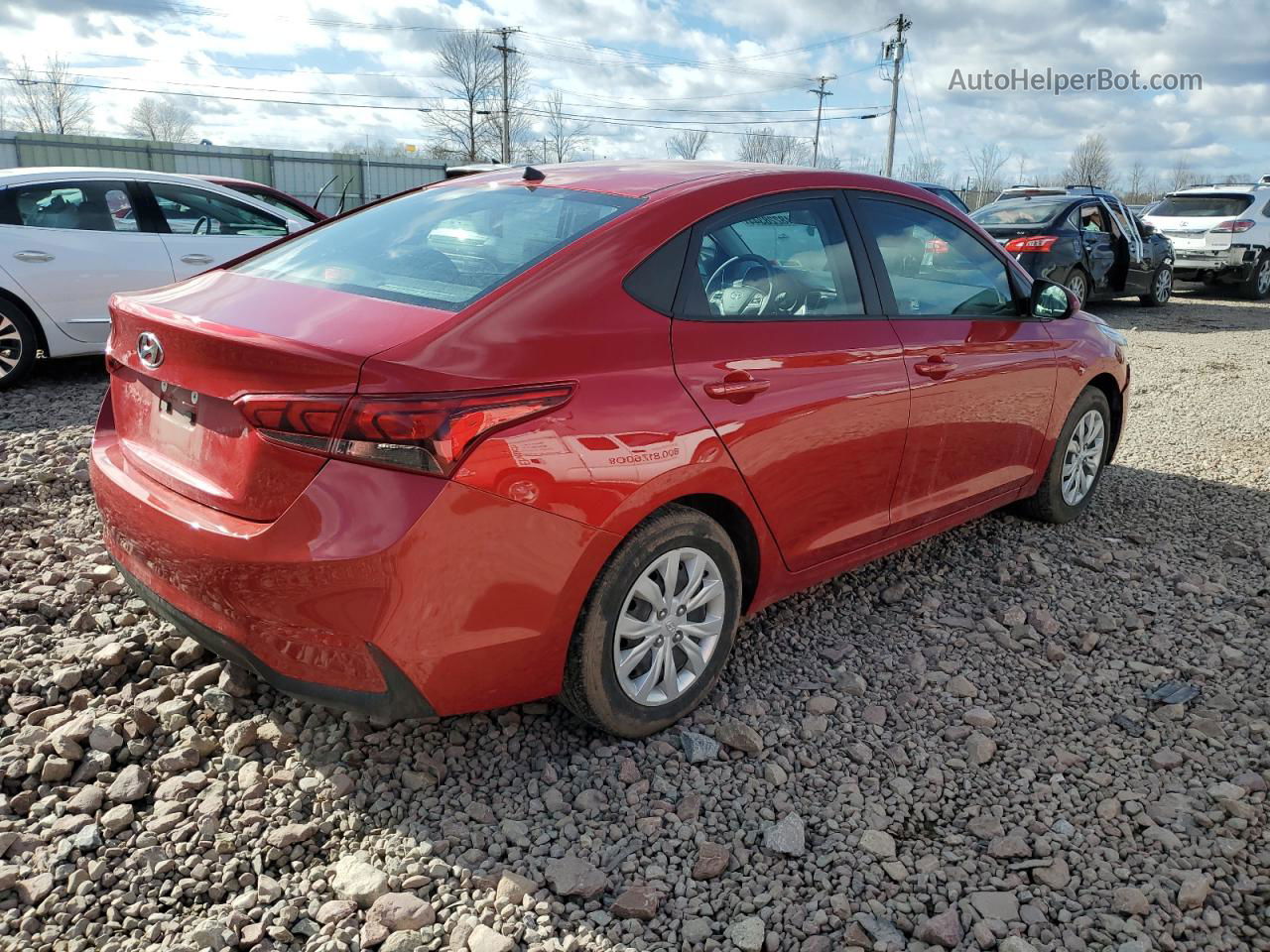 2021 Hyundai Accent Se Красный vin: 3KPC24A66ME141296