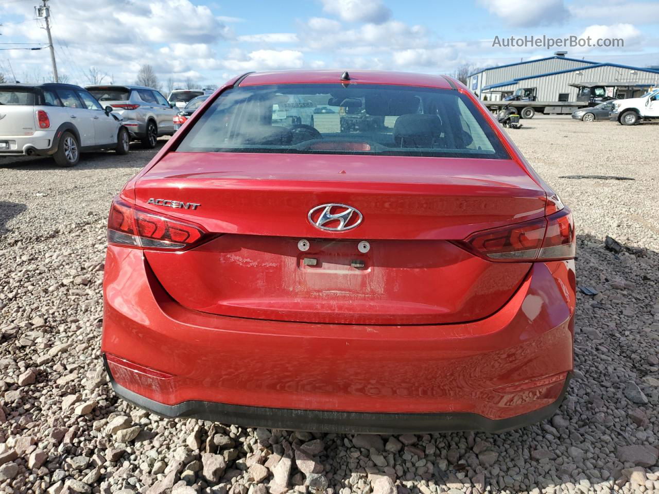 2021 Hyundai Accent Se Красный vin: 3KPC24A66ME141296