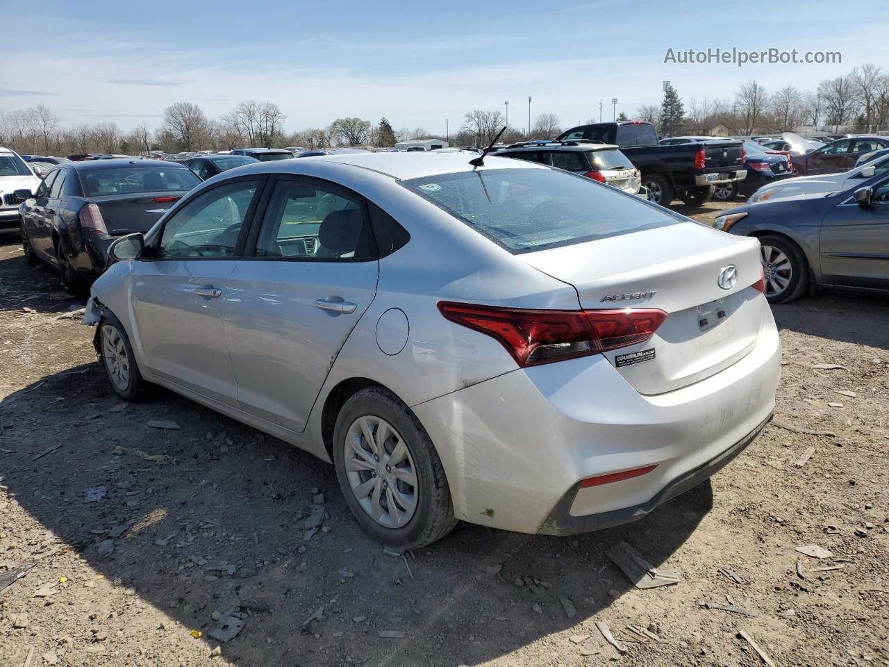 2021 Hyundai Accent Se Silver vin: 3KPC24A66ME142884