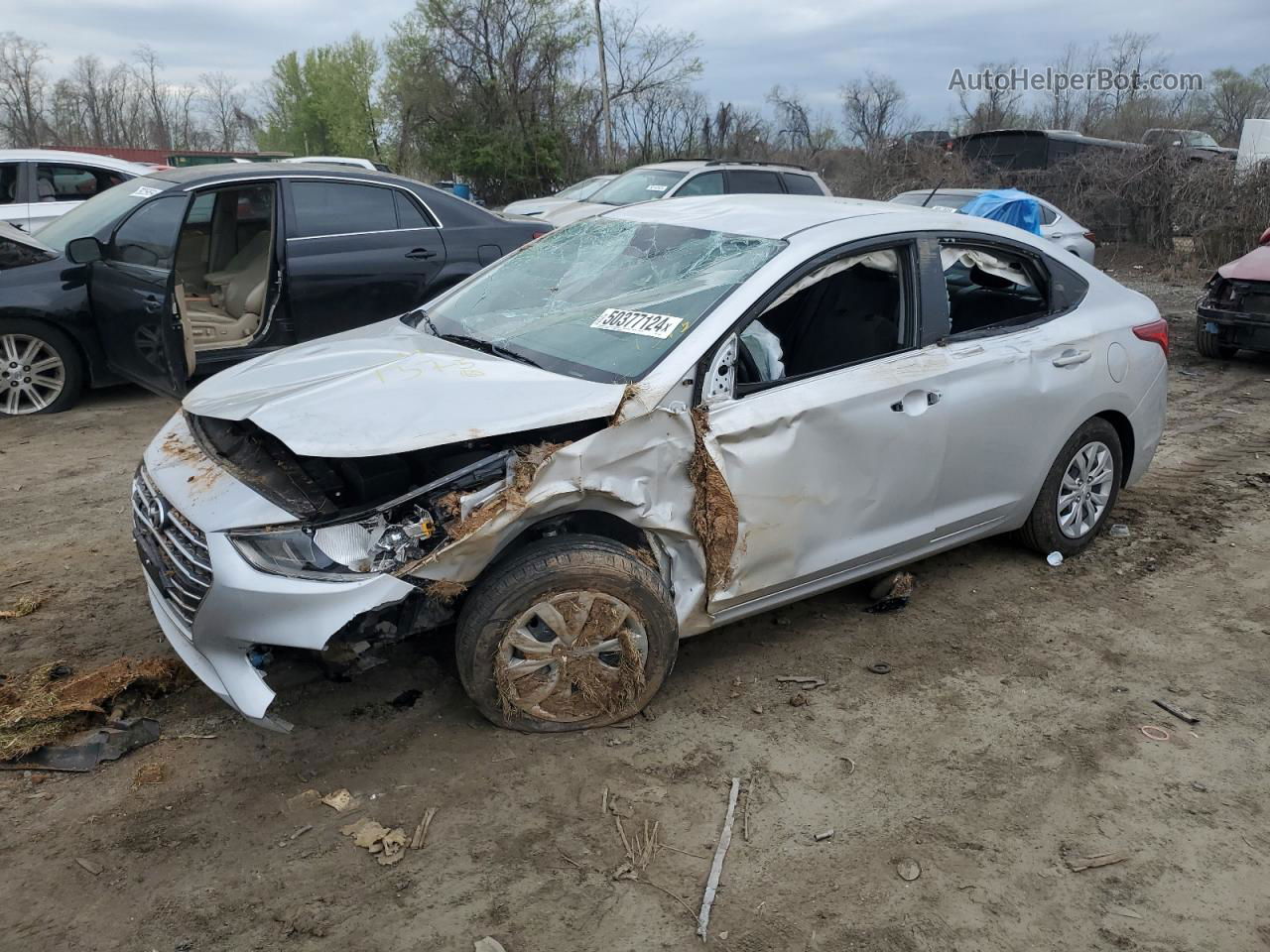 2021 Hyundai Accent Se Gray vin: 3KPC24A66ME144926