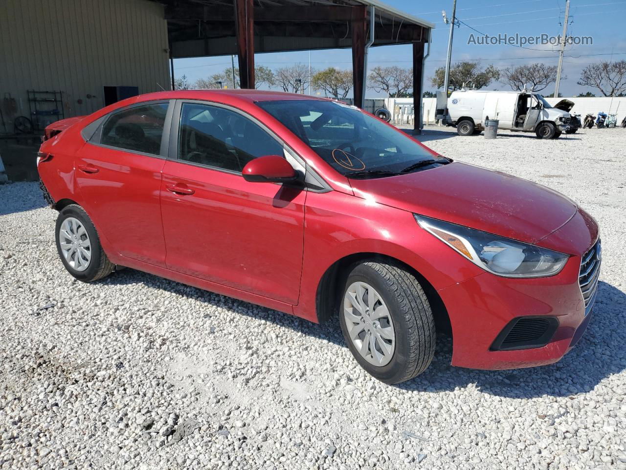 2021 Hyundai Accent Se Red vin: 3KPC24A66ME146627