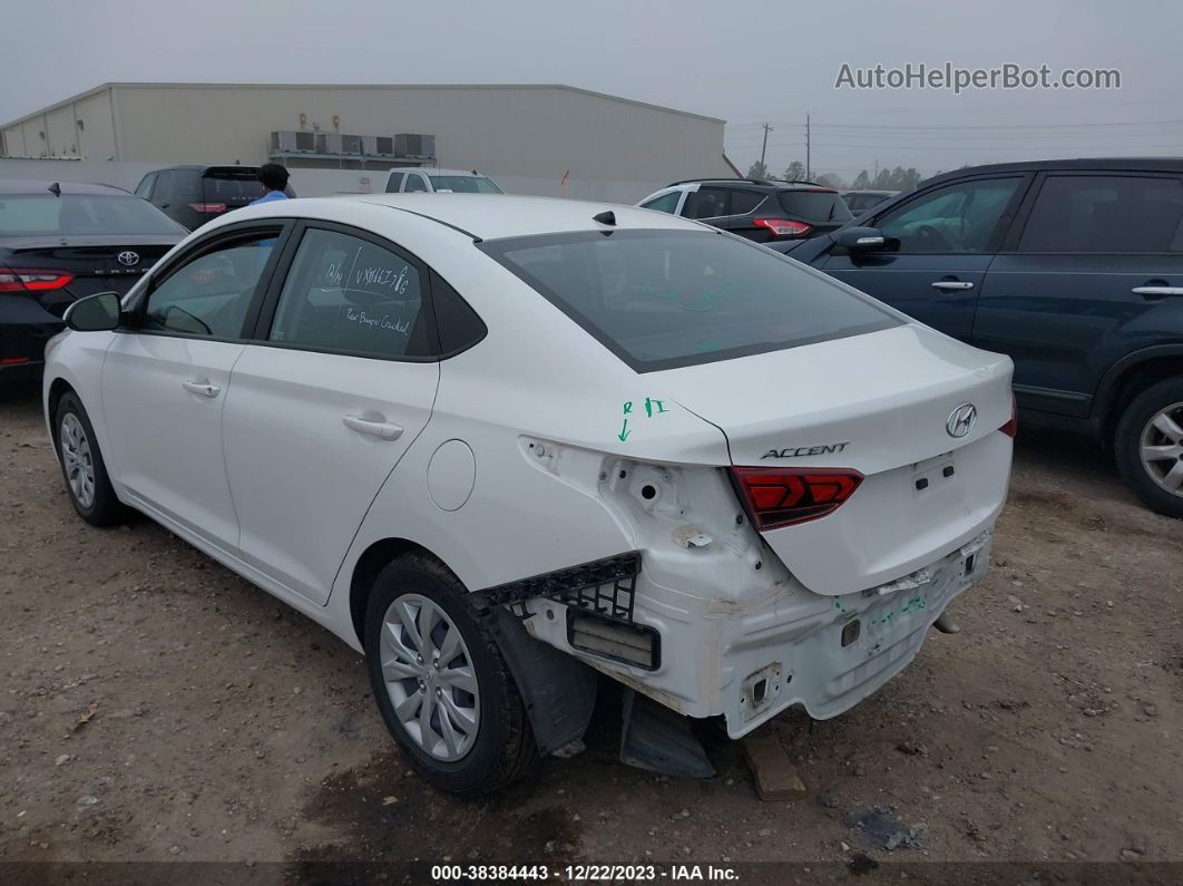 2021 Hyundai Accent Se White vin: 3KPC24A67ME128539